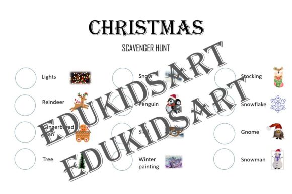 Download Christmas Scavenger Hunt Literacy Centre - Christmas scavenger hunt Collection