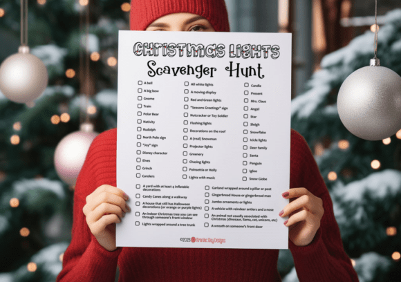Download Christmas Lights Scavenger Hunt - Premium Resources